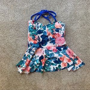 Lime Ricki XS Peplum Swim Top